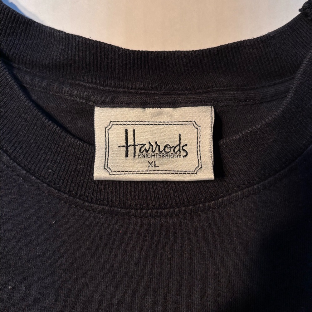 Vtg Harrods Knightsbridge London Terrier Dog Puppy 90’s USA Graphic T-shirt XL - Picture 3 of 7
